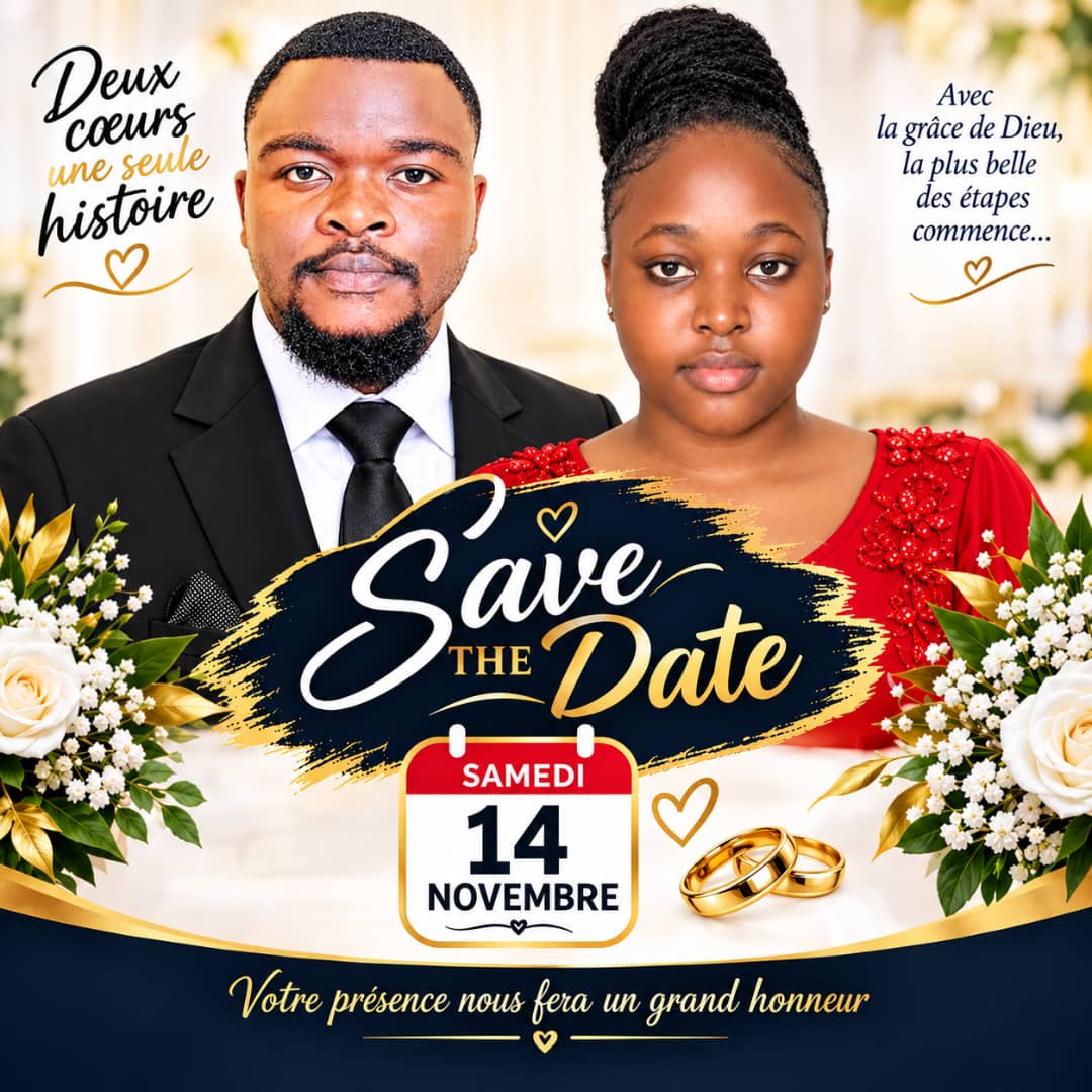 Save the date de Faustin et Blandine